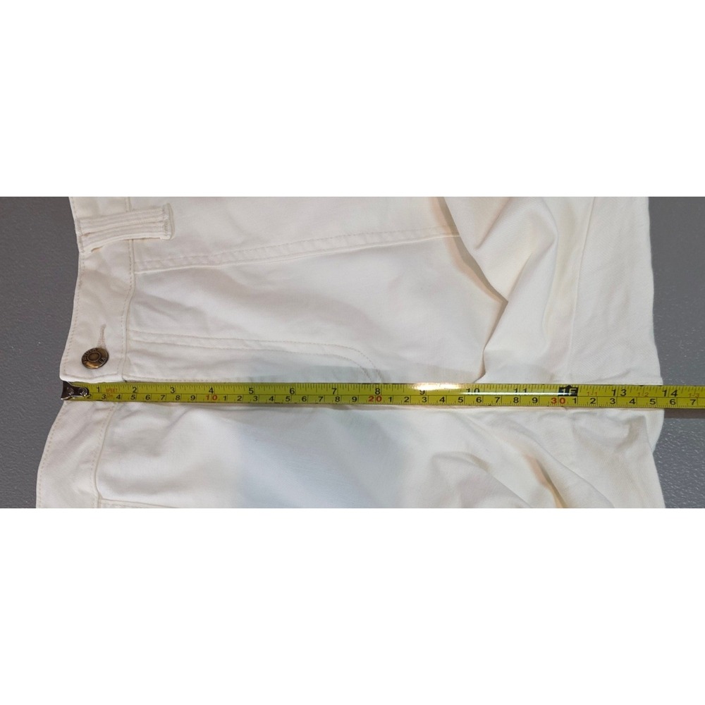 PISTOLA Womens‎ 33 High Rise Cropped Straight Leg Utility Pant in Ecru - Picture 9 of 15
